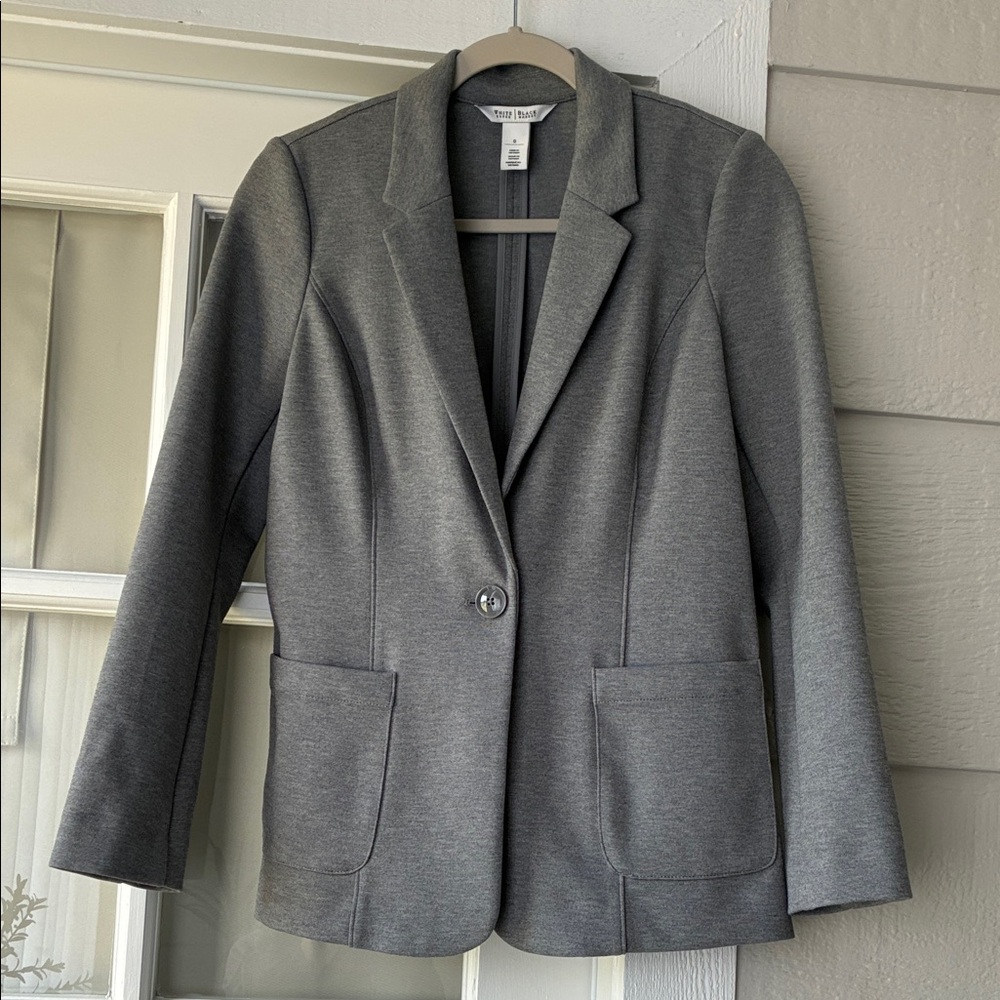 NWOT White House Black Market Classic Gray Blazer